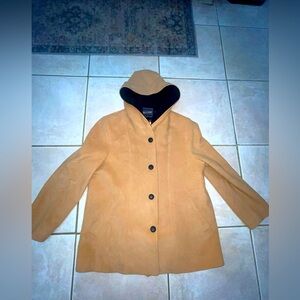 Vintage Pendleton Wool Blend Tan Button Front Womens 16 Coat